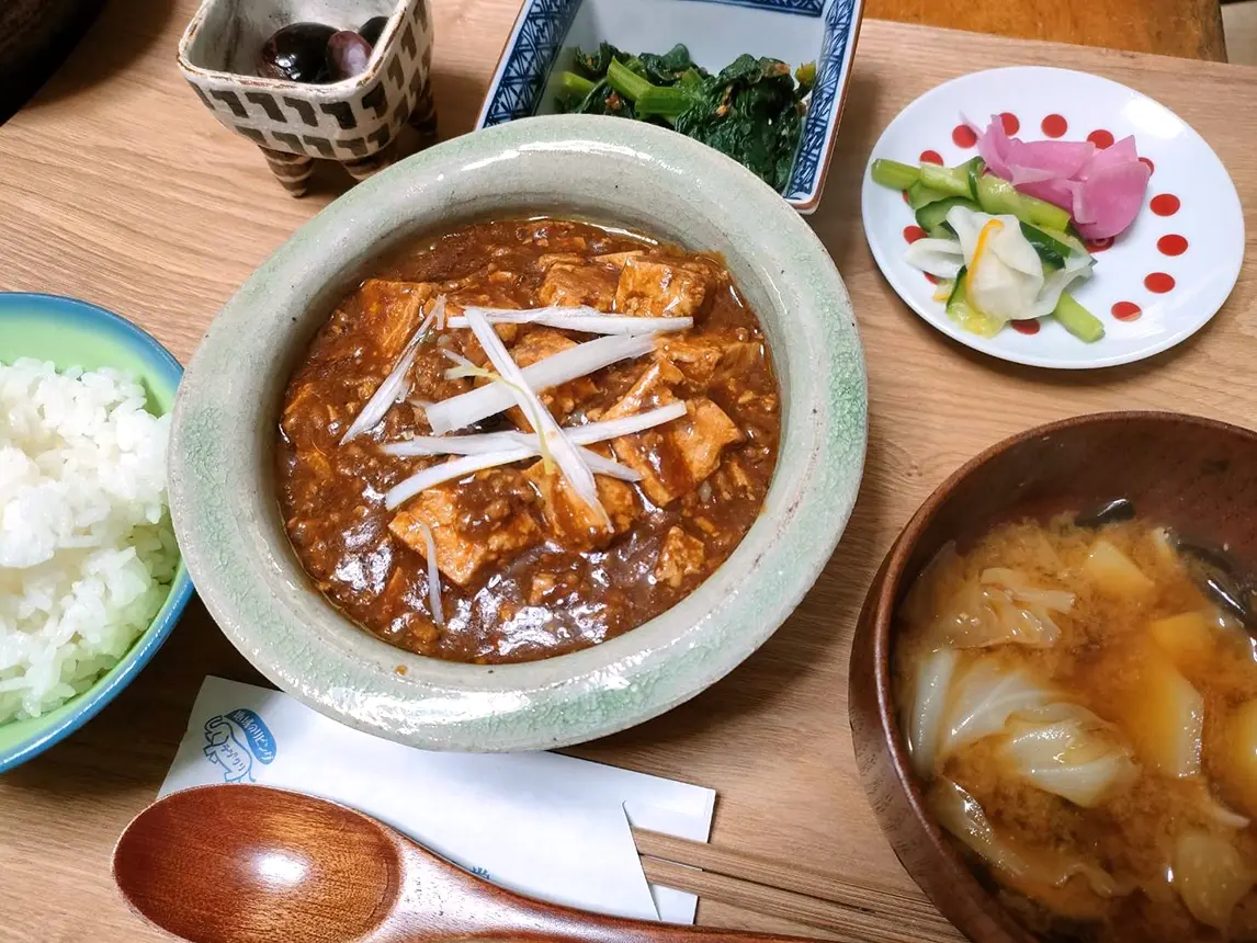 麻婆豆腐定食の写真